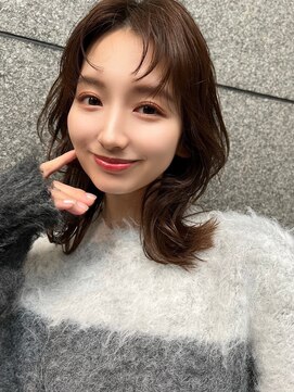 フリティ 大阪西梅田店(friity) ベージュインナーカラーショートボブレイヤーミディアム前髪