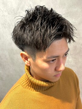 メンズココ 清澄白河店(MENS COCO) ビジネスショートスキンフェードツーブロックスパイキーショート