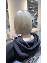 サロンドミルク 新百合ヶ丘店(salon de MiLK)&nbsp;ミルクティーベージュグレージュダブルカラーハイトーン