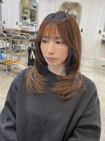 シェル 津山の手店(shel)&nbsp;20代30代大人可愛い小顔似合わせレイヤーカット