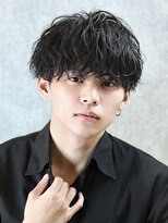 エース(ACES)&nbsp;2wayソフトツイストパーマツーブロック無造作マッシュ刈り上げ