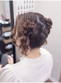くらげヘア【アイドル編み込みウェーブヘアメ】