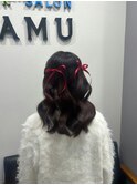 リボンハーフツイン