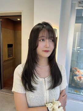 エイム(AiM) レイヤーカット/ハイレイヤー/ブルーブラック/透明感カラー