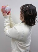 サイド立体リボン