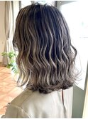 バレイヤージュミルクティーベージュブリーチケアブリーチ