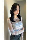 低めレイヤーで作る韓国風くびれヘア
