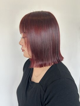 ヌール(Nuru) bob×wine red