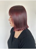 bob×wine red