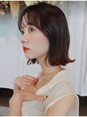 外はねボブ/ぱっつんボブ／切りっぱなしカット