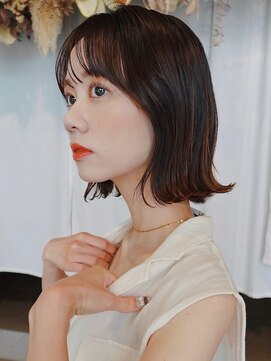 トリコ ショップアンドヘアサロン(tricot shop hair salon) 外はねボブ/ぱっつんボブ／切りっぱなしカット