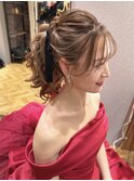 ブライダルポニーテールアレンジ