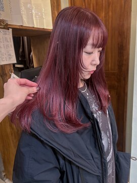 ワンダーヘアーグルーミング(WANDER Hair grooming) チェリーレッドレイヤー