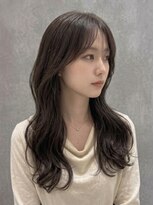 アッシュ 桜木町店(Ash)&nbsp;思わず触れたくなる、 透明感アッシュの韓国風ロング