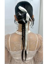 スタイル 横浜(STYLE)&nbsp;結婚式お呼ばれヘアセット／カチモリ/横浜駅/リボン