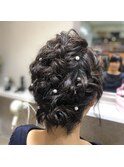 【結婚式におすすめ】編み込みアップ 別府/大分