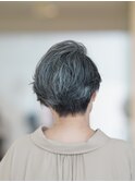【えがお美容室】50代60代に人気◎骨格似合わせショートボブ