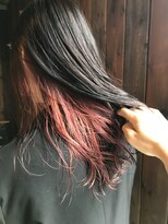 ホワイト(WHITE HAIR@NICOLA)&nbsp;インナーピンクオレンジ