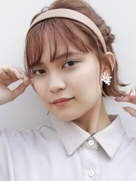 ゼンコー キチジョウジ シェール(ZENKO KICHIJOJI chere) ブラウンベージュ×ミニボブ/ミルクティーピンク/ベージュピンク