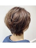 【小顔】束感ショート×暖色系カラー/新越谷 南越谷