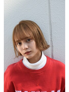 ミエルヘアーエスト 新宿店(mielhair est) 外ハネ切りっぱなしボブ【新宿】