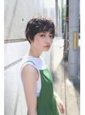 マッシュショート｜パーマ｜クセ毛風ゆるふわ