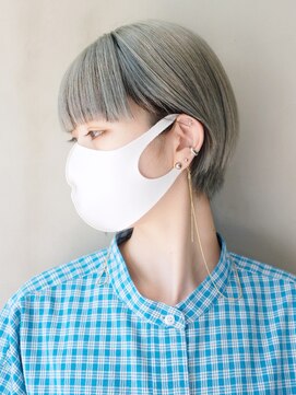 アイティーバイアルバム 藤沢店(IT by ALBUM) くすみグレー_カーキグレージュマッシュショート_ba322552