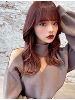 キューミー(Qmee)&nbsp;大人かわいい/フェザーバング/ブルーグレージュ/韓国くびれヘア