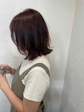 ヘアーオルオル(hair oluolu) 大人な可愛い　コーラルヘア