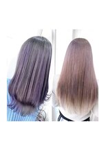 ウーロス(uros.) パープルカラーの色落ち