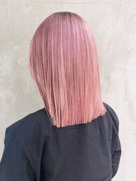 アルバム 渋谷パルコ(ALBUM) ピンクホワイト_チェリーブラウンフェミニンロング_ba357671