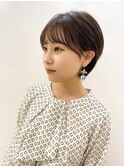 イメチェン耳掛けシースルー可愛いショートヘア