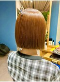 切りっぱなしボブ