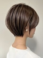 ジルブラン 横浜関内(JIL BLAN)&nbsp;丸みショートヘアピンクベージュカラーミルクティーベージュ