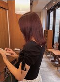 ツヤ髪スタイル!ブリーチなし秋のボルドーカラー