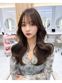 大人可愛い韓国ヘア レイヤーカット くびれヘア 似合わせ#