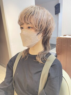 テトラ バイ ネオリーブ 横浜西口店(tetra by neolive) 横浜★クラゲウルフカット逆インナーカラー