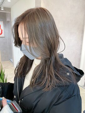 メゾンドイギー(MAISON de IGGY) ブリーチ無しオリーブベージュ*