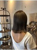 #グレージュカラー 艶髪ミディアム立体感大人可愛い20代30代