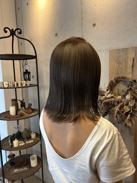 アチーブ ヘア デザイン(achieve hair design) #グレージュカラー 艶髪ミディアム立体感大人可愛い20代30代