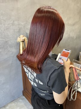 ロンドカスティーヨ 四日市(Lond castillo) 【前川薫子】チェリーレッド/レッドブラウン/ブリーチなし