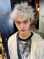 ネハス ナガオカ(nehus.nagaoka)&nbsp;ブリーチ/フェザーパーマ/グレー/パンク,