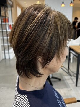 グランデュール 東静岡池田店(GRANDEUR) ダブルカラーミルクティーベージュカラーケアブリーチ韓国ボブ