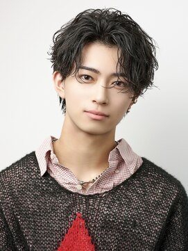 オーシャントーキョーハラジュク(OCEAN TOKYO harajuku) 波巻きパーマメンズツイストスパイラルパーマセンターパート