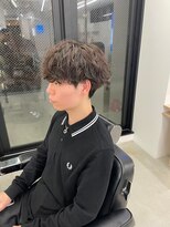 ロンド ローガン 名駅(Lond LOGAN)&nbsp;波巻きスパイラルパーマメンズマッシュツイストスパイラルパーマ