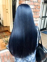 ラレイ ハラジュク(Lalei harajuku)&nbsp;【白石】ハイトーンブルーブリーチ1回艶カラー原宿学割