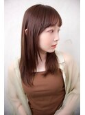 髪質改善大人可愛いストレートロング艶バイオレット20代30代40代