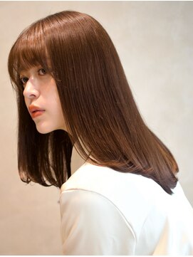 ガーデンヨコハマエスト(GARDEN YOKOHAMA est) ミディアム内巻きレイヤー似合わせカットワイドバング前髪