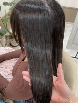 ミニョン(& mignon) 縮毛矯正+ケアカラー