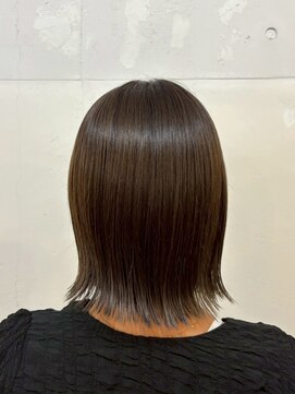 ファルベ(Farbe) 黒髪カタログ/オリーブグレー/小顔に見せるヘア/ココアベージュ